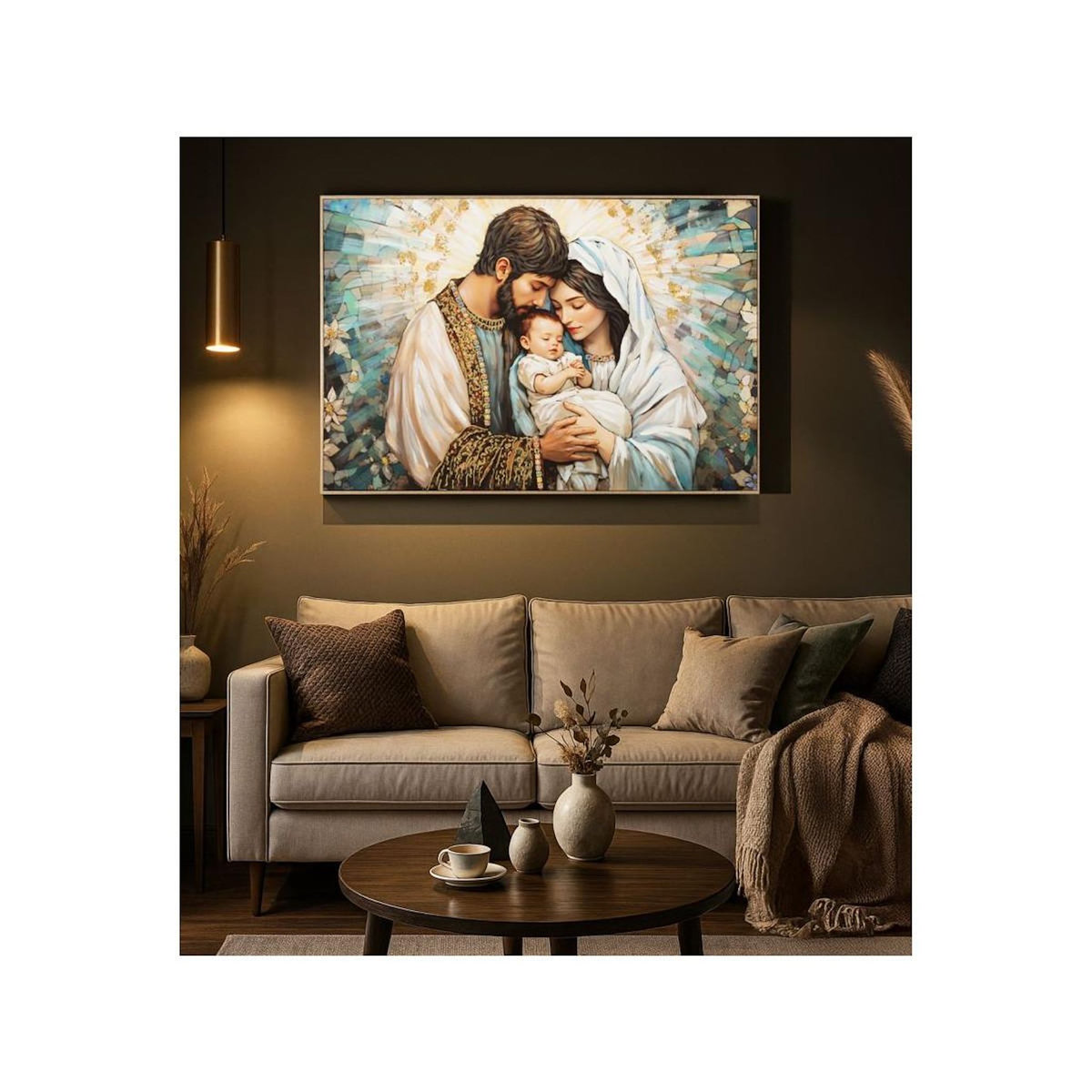 Paris Prix Tableau Imprimé  Nativity I  122x82cm Multicolore