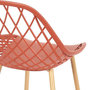 Voir la diapositive 6 : Paris Prix Lot de 4 Chaises Design  Malaga  80cm Terracotta