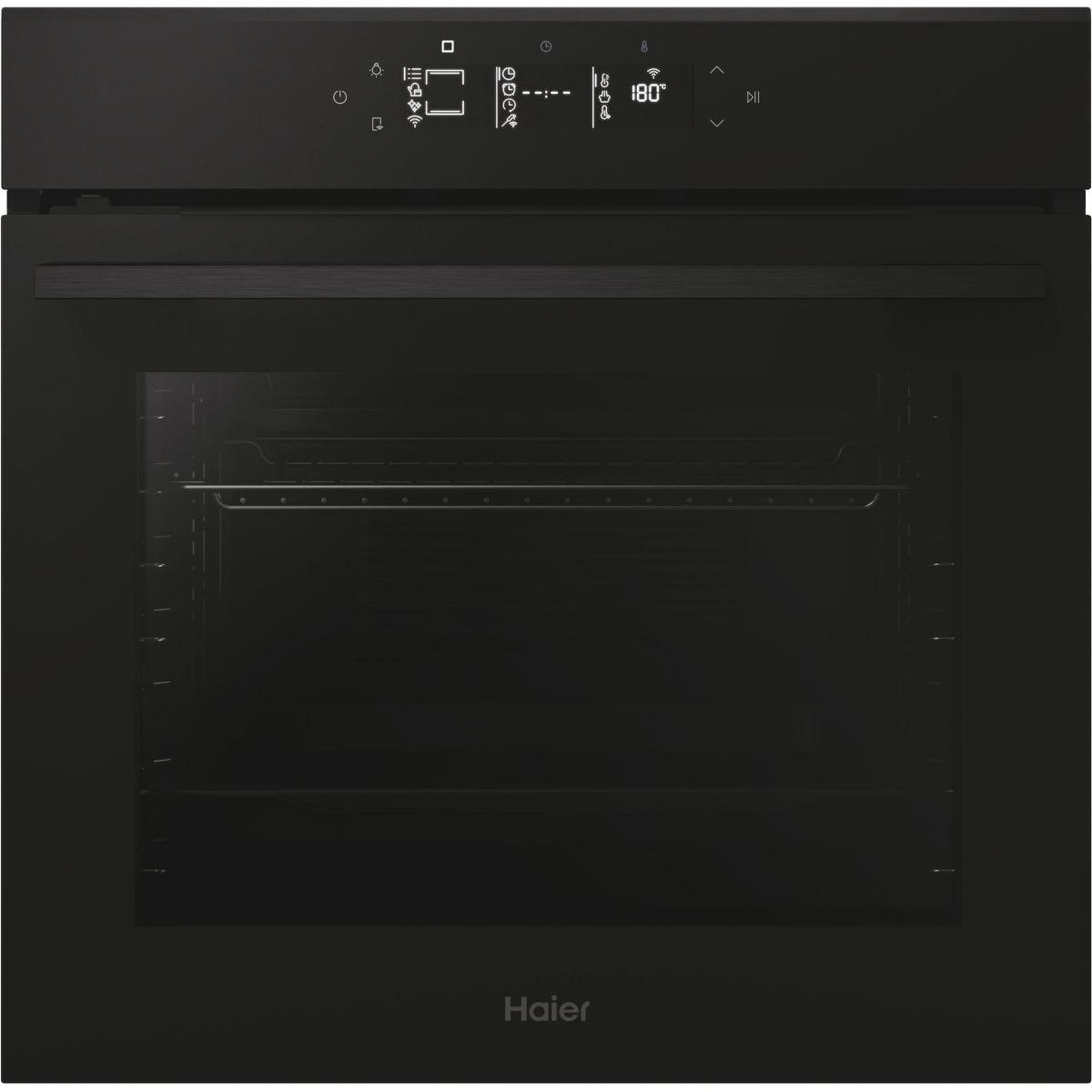 Voir la diapositive 2 : HAIER Four encastrable h6 id46g5ytb - pyrolyse - hydrolyse - chaleur pulsée - porte froide - rails télescopiques