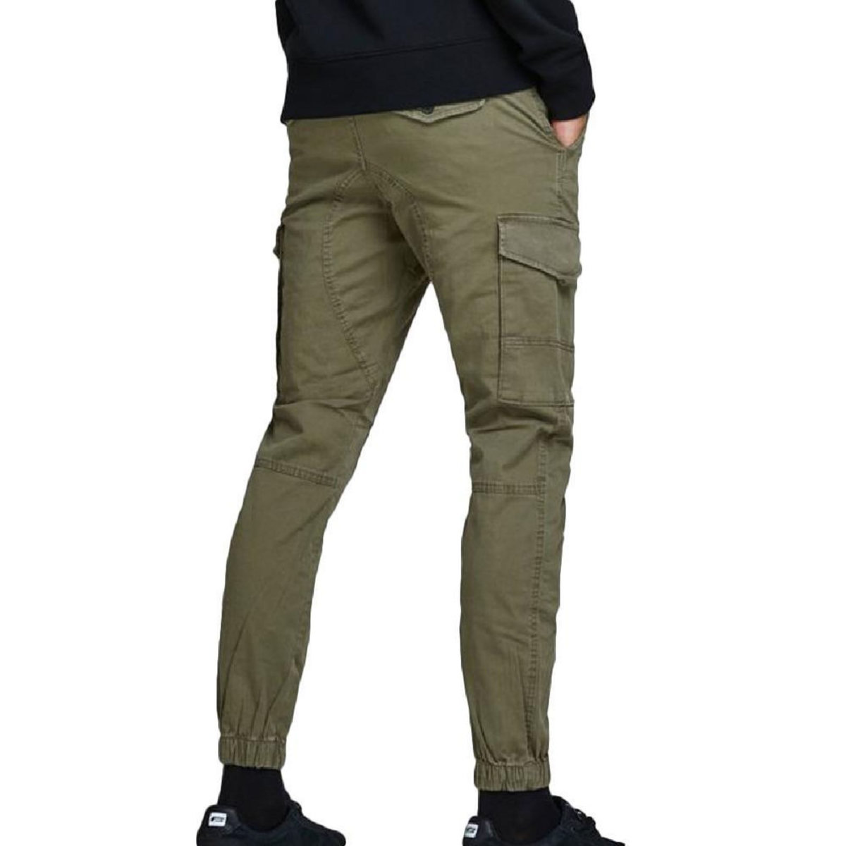 Jack & Jones Pantalon Cargo Vert Homme Jack & Jones Paul Flake   W36