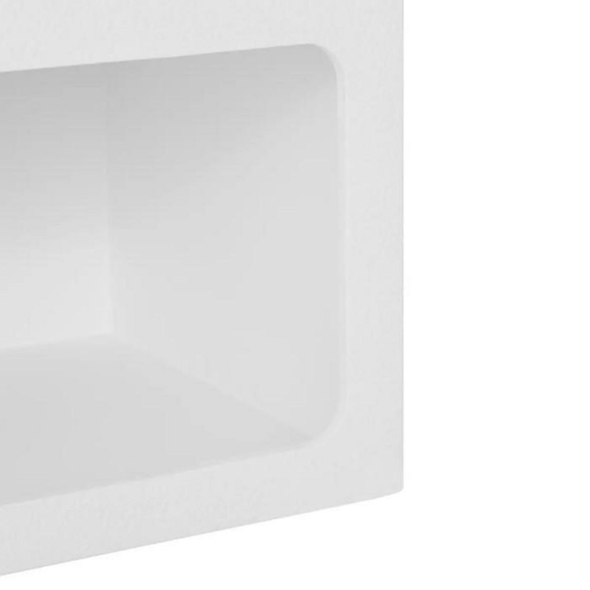 ATMOSPHERA Table de Chevet Design  Soleya  55cm Blanc