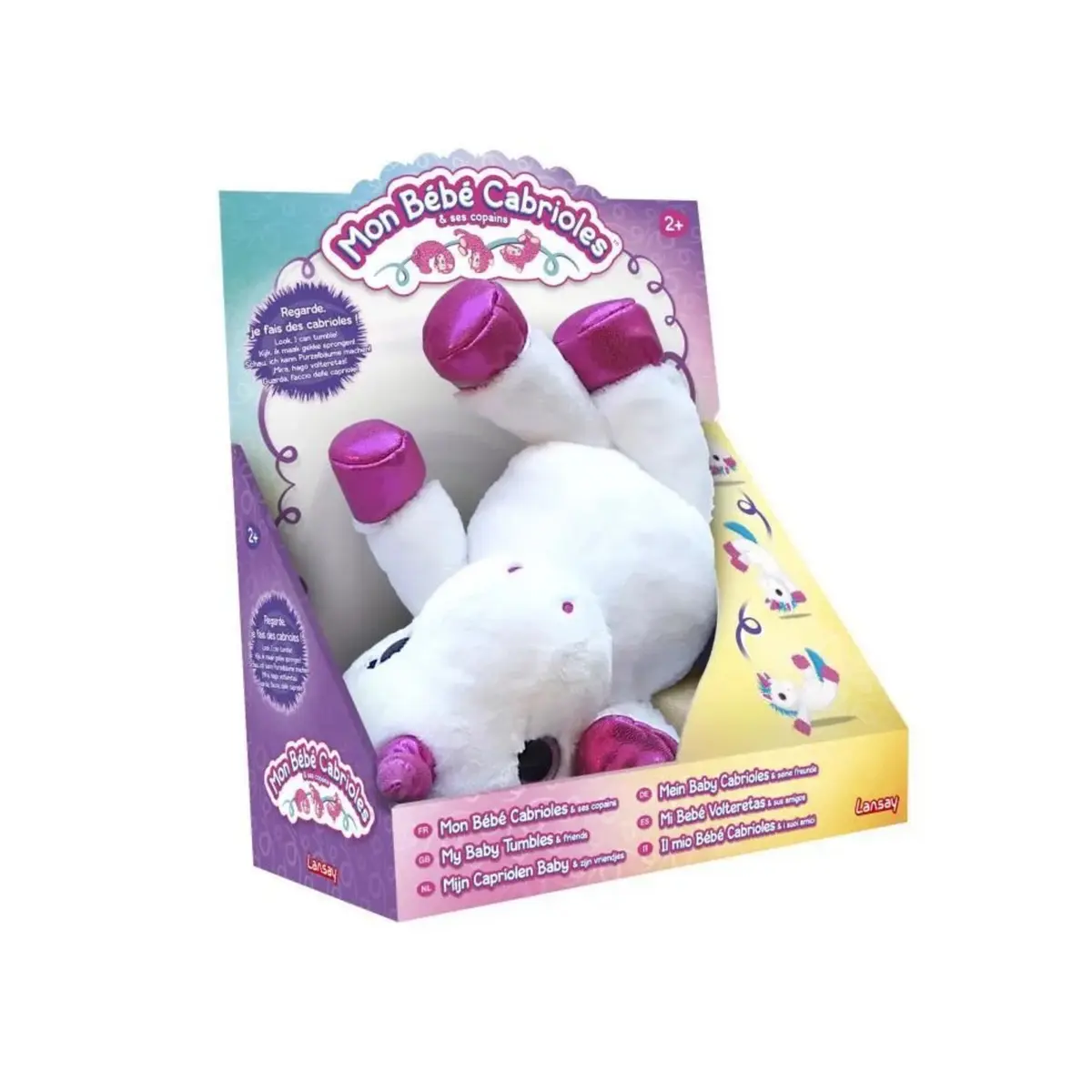 Idée Cadeau Fille Garçon 2 Ans Lansay - Peluche Lapin Bébé Cabrioles, Fait Des Galipettes, Interactif Sans Piles (Dès 2 Ans Idée Cadeau Fille Garçon 2 Ans Lansay - Peluche Lapin Bébé Cabrioles, Fait Des Galipettes, Interactif Sans Piles (Dès 2 Ans