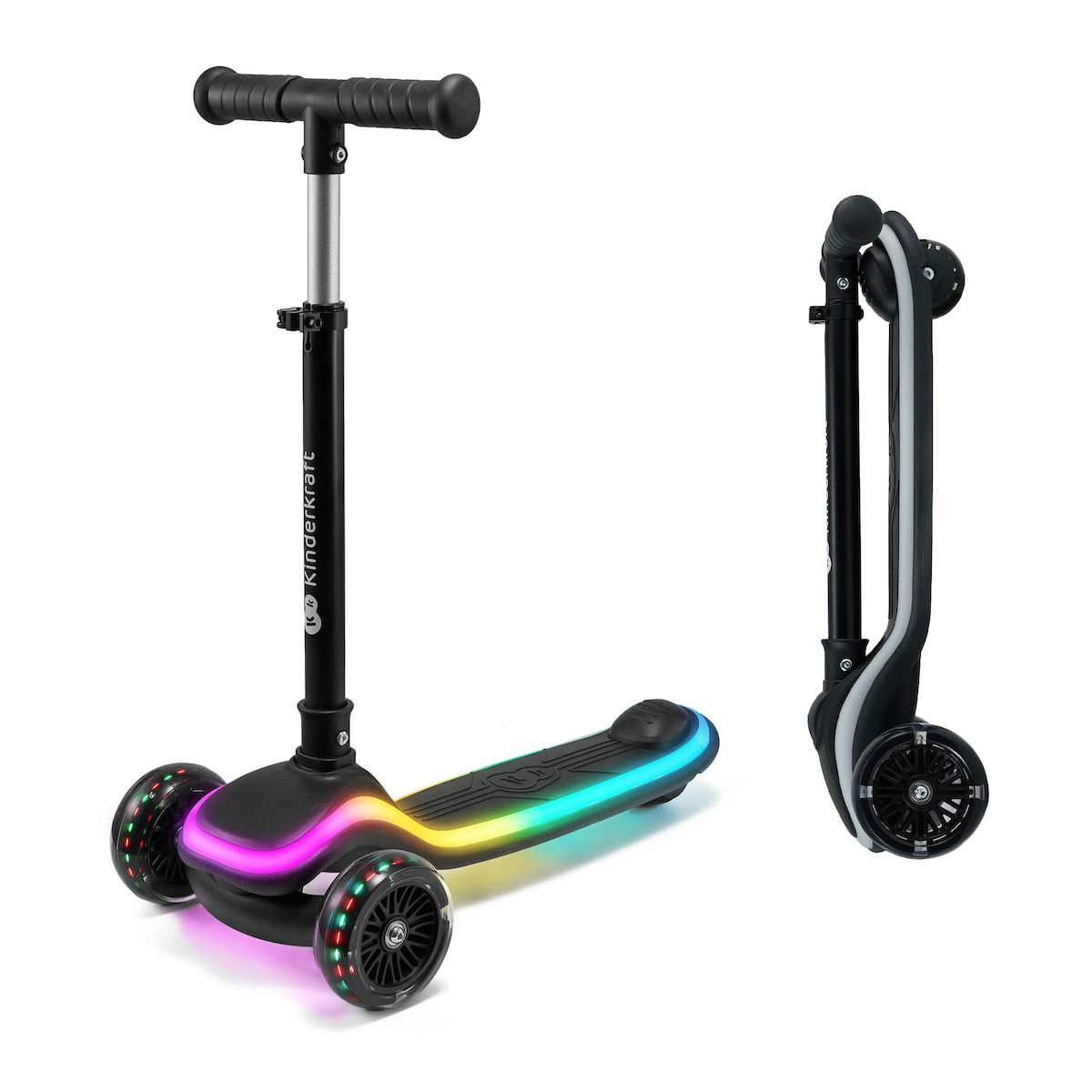KINDERKRAFT Trottinette 3 roues led pour enfant