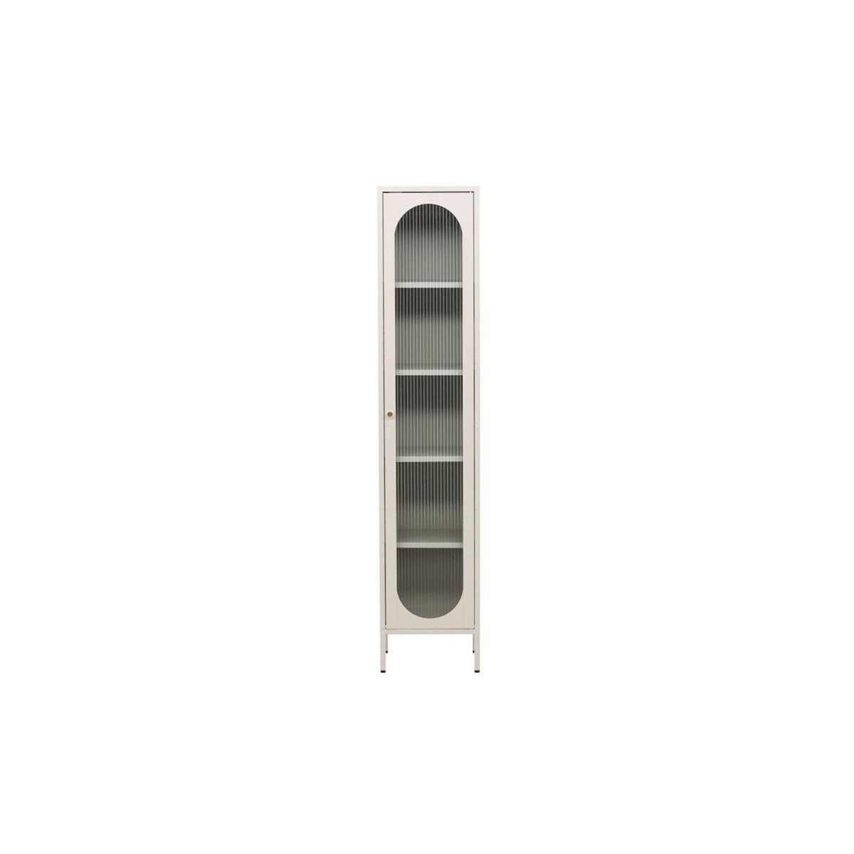 Paris Prix Vitrine Design en Métal  Cali  180cm Beige