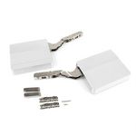 EMUCA SRL Compas Agile Smart pour porte relevable, 1600 - 3600, Plastique blanc