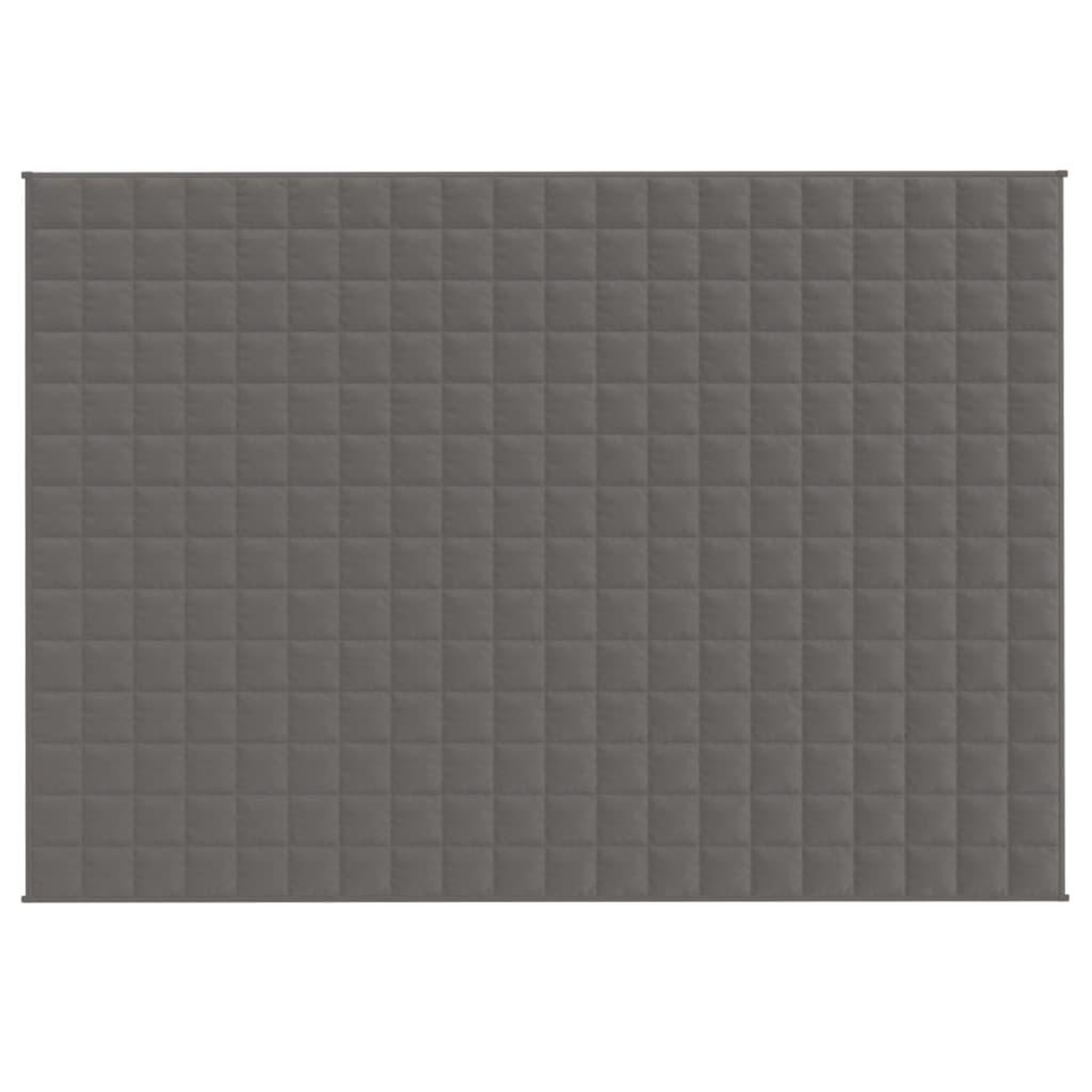 Voir la diapositive 3 : VIDAXL Couverture lestee Gris 138x200 cm 6 kg Tissu