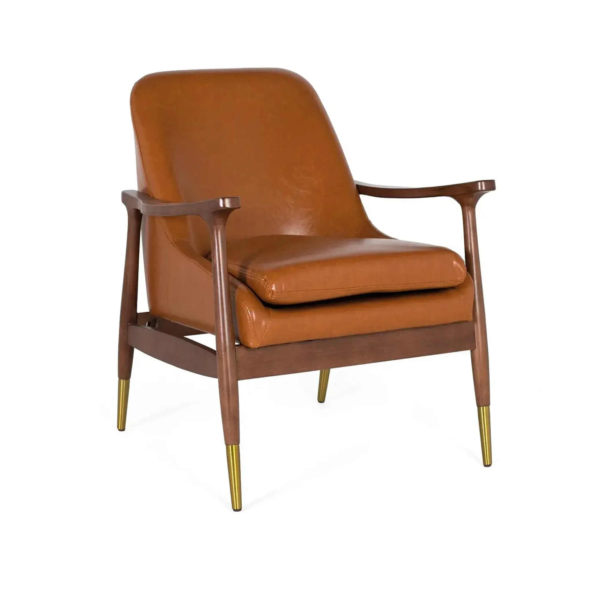 GINER Y COLOMER SL Fauteuil en revêtement pu 75 cm style vintage moderne