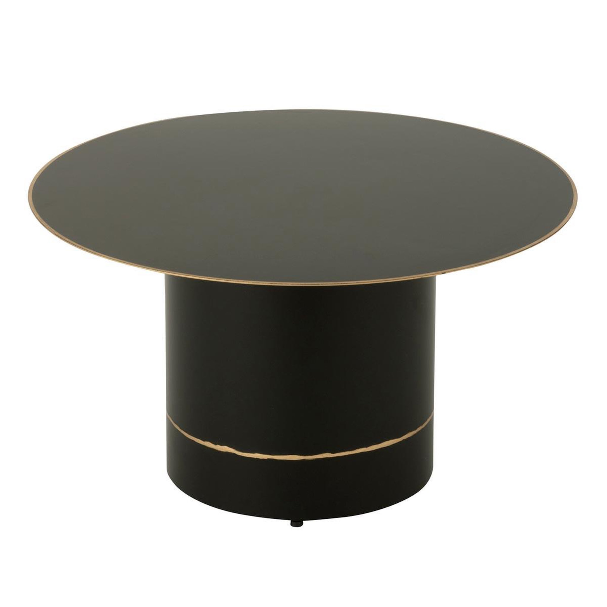J-LINE Table basse en métal  border  60cm noir