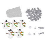 Paris Prix Set Papeterie Noël 20 Pièces  Christmas  16cm Argent