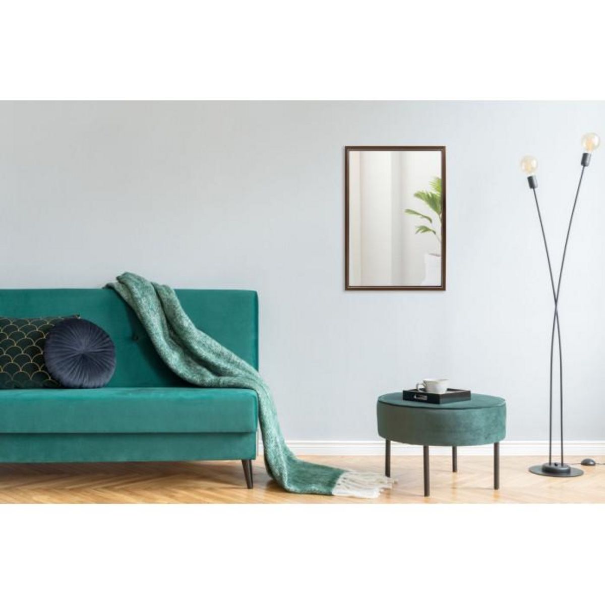 Paris Prix Miroir Mural Design  Cliff  68cm Bronze