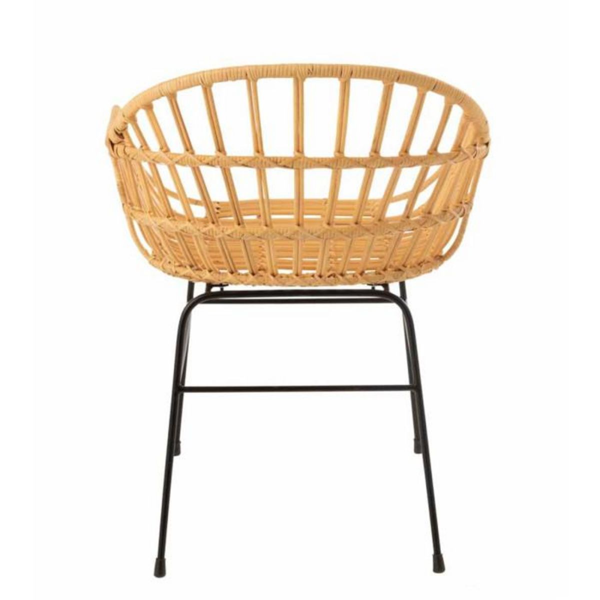 Paris Prix Chaise Design en Rotin  Keni  80cm Naturel