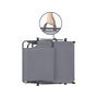Voir la diapositive 3 : Habitat et Jardin Lot de 2 bains de soleil pliable  Lazy  - Avec pare soleil - Gris