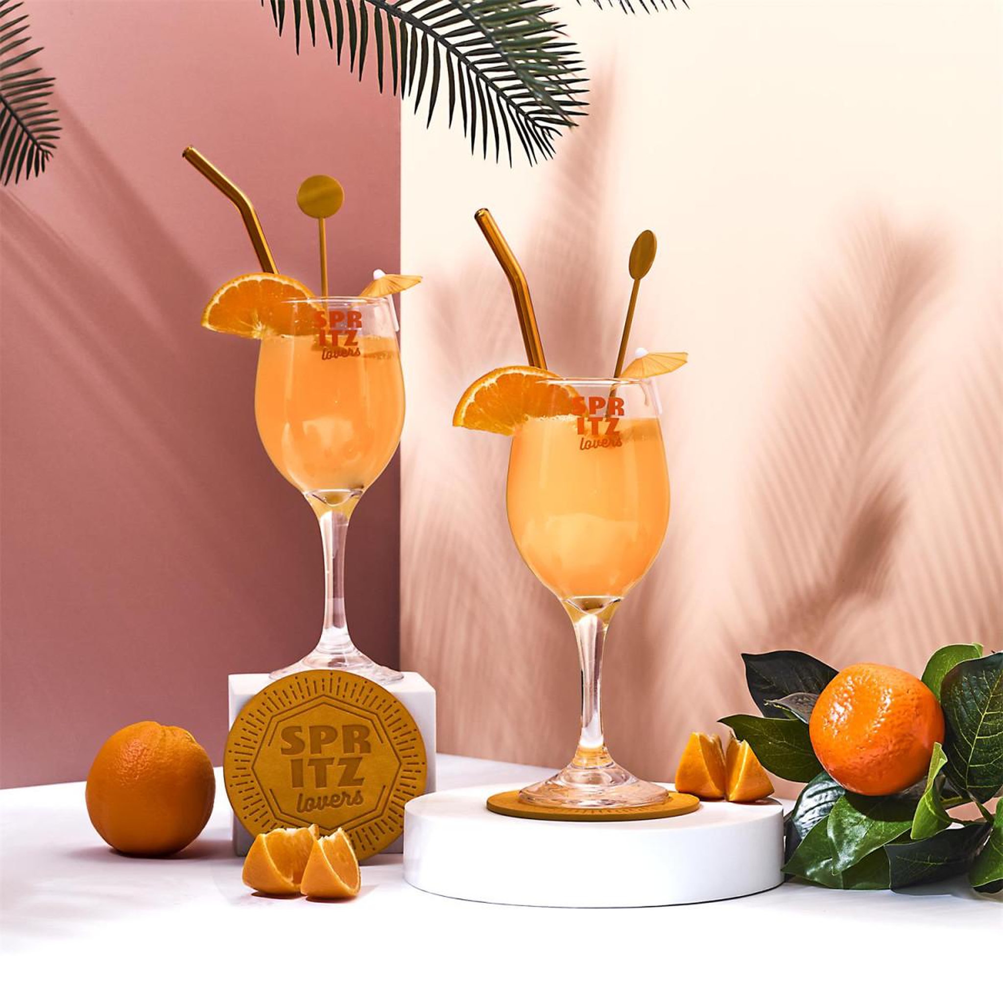 Voir la diapositive 5 : COOK CONCEPT Coffret cocktail 10 pièces  spritz  21cm orange