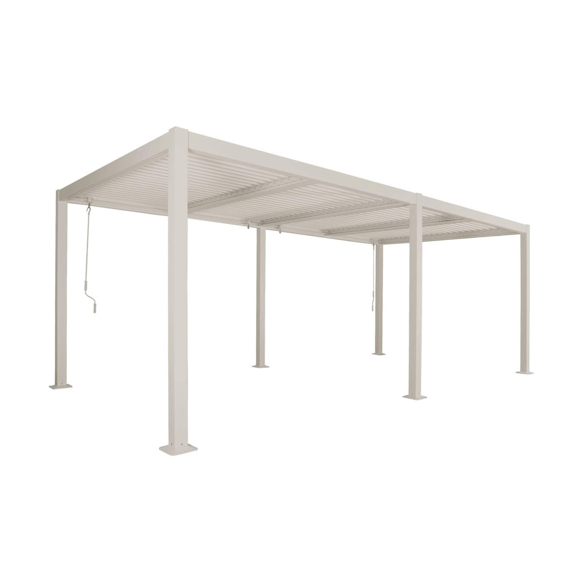SWEEEK Pergola bioclimatique aluminium et acier lames orientables 6x3m Palace