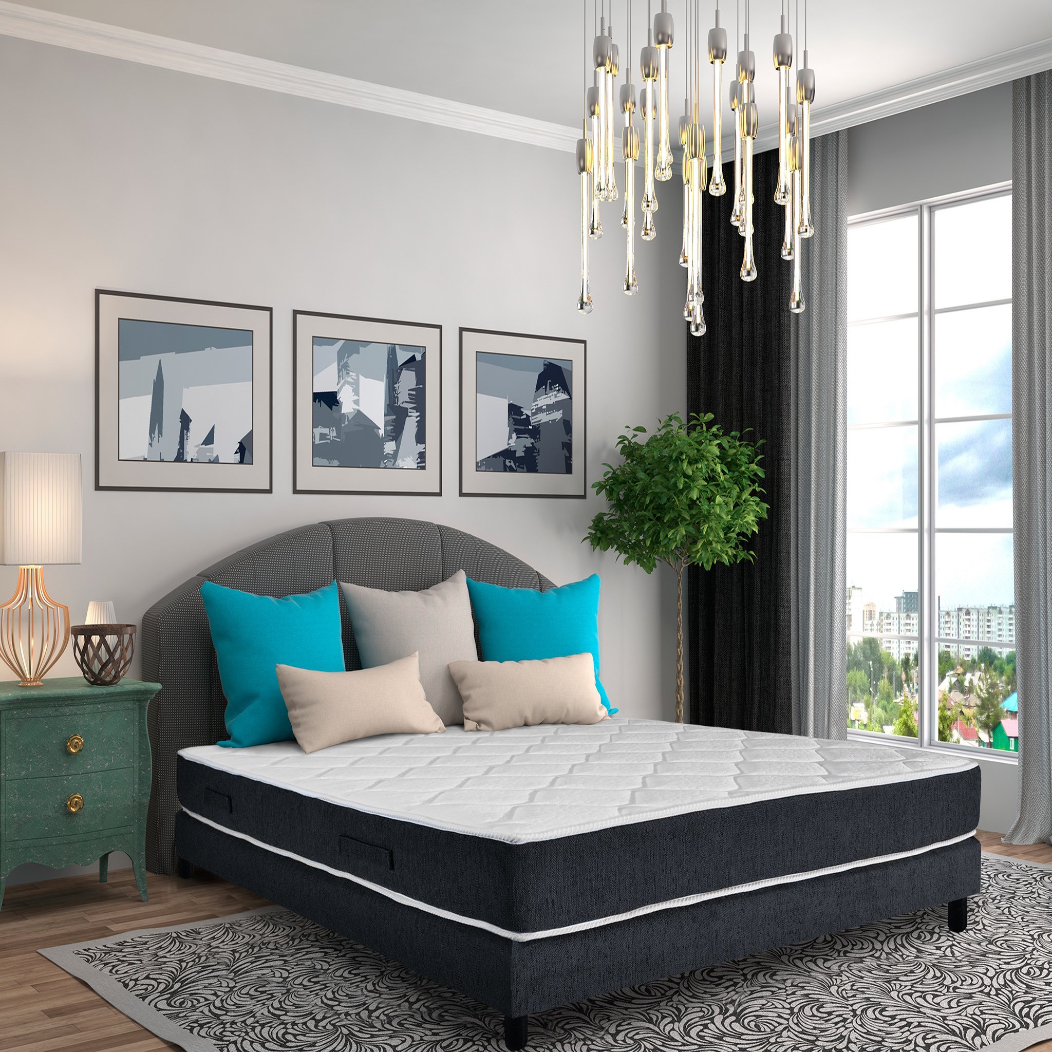 Voir la diapositive 3 : Matelas latex+mousse 140x190 cm CORDOBA