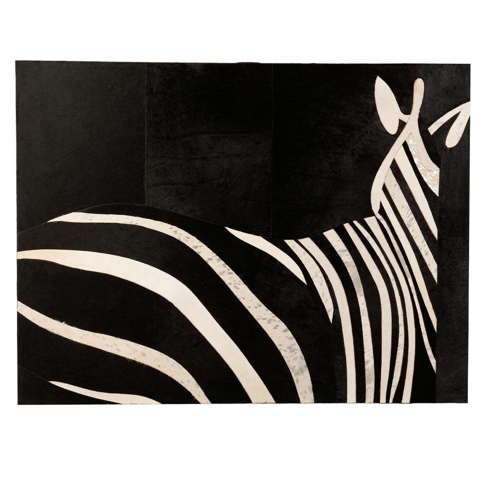 Voir la diapositive 1 : J-LINE Tableau Déco  Zèbre  90x120cm Noir & Blanc