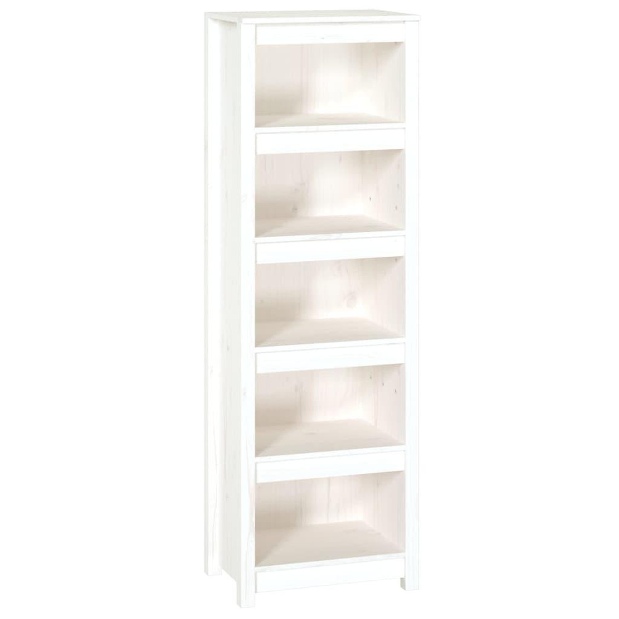 Voir la diapositive 2 : VIDAXL Bibliotheque Blanc 50x35x154 cm Bois de pin massif