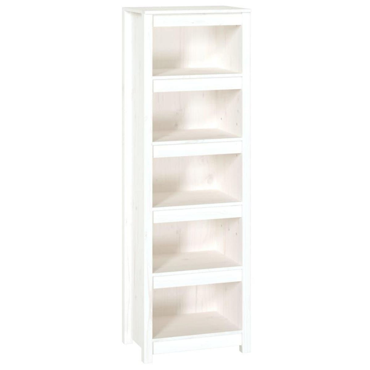 VIDAXL Bibliotheque Blanc 50x35x154 cm Bois de pin massif