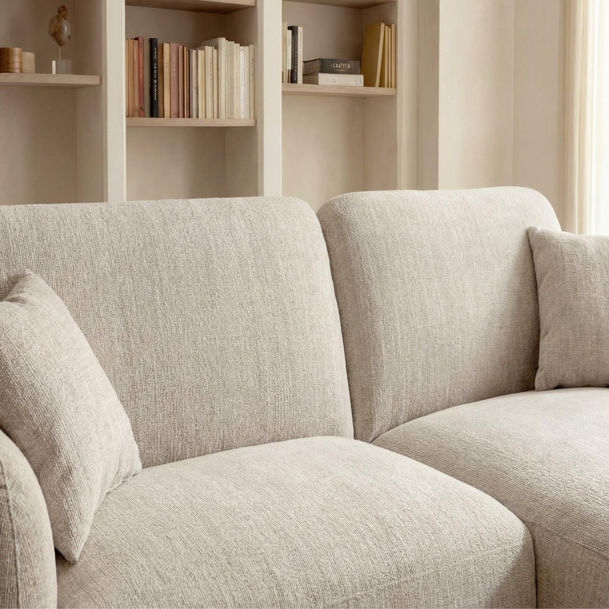 Voir la diapositive 4 : CASANOVA PARIS Rosalie - canapé d'angle tissu chenille