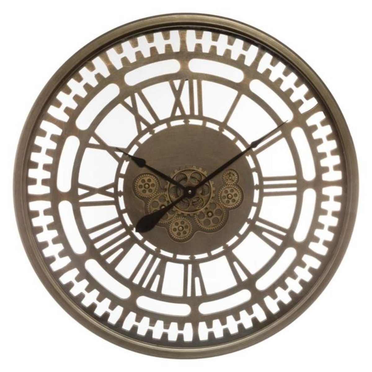 ATMOSPHERA Horloge Murale Vintage  Mécanisme  80cm Marron