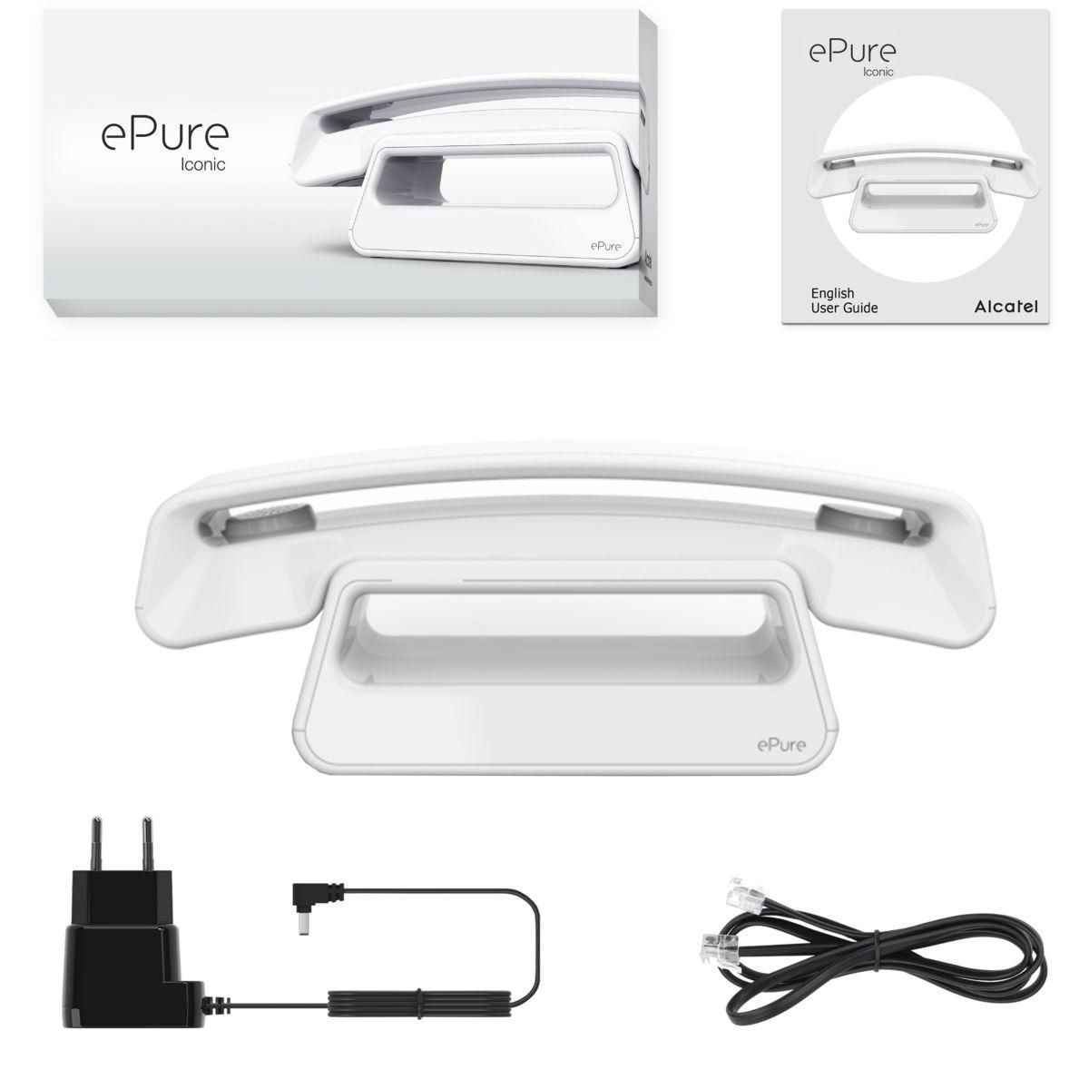 Alcatel Téléphone sans fil ePure Iconic Blanc