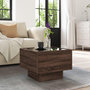 Voir la diapositive 4 : VIDAXL Table d'appoint et LED chene marron 40x40x30 cm bois ingenierie