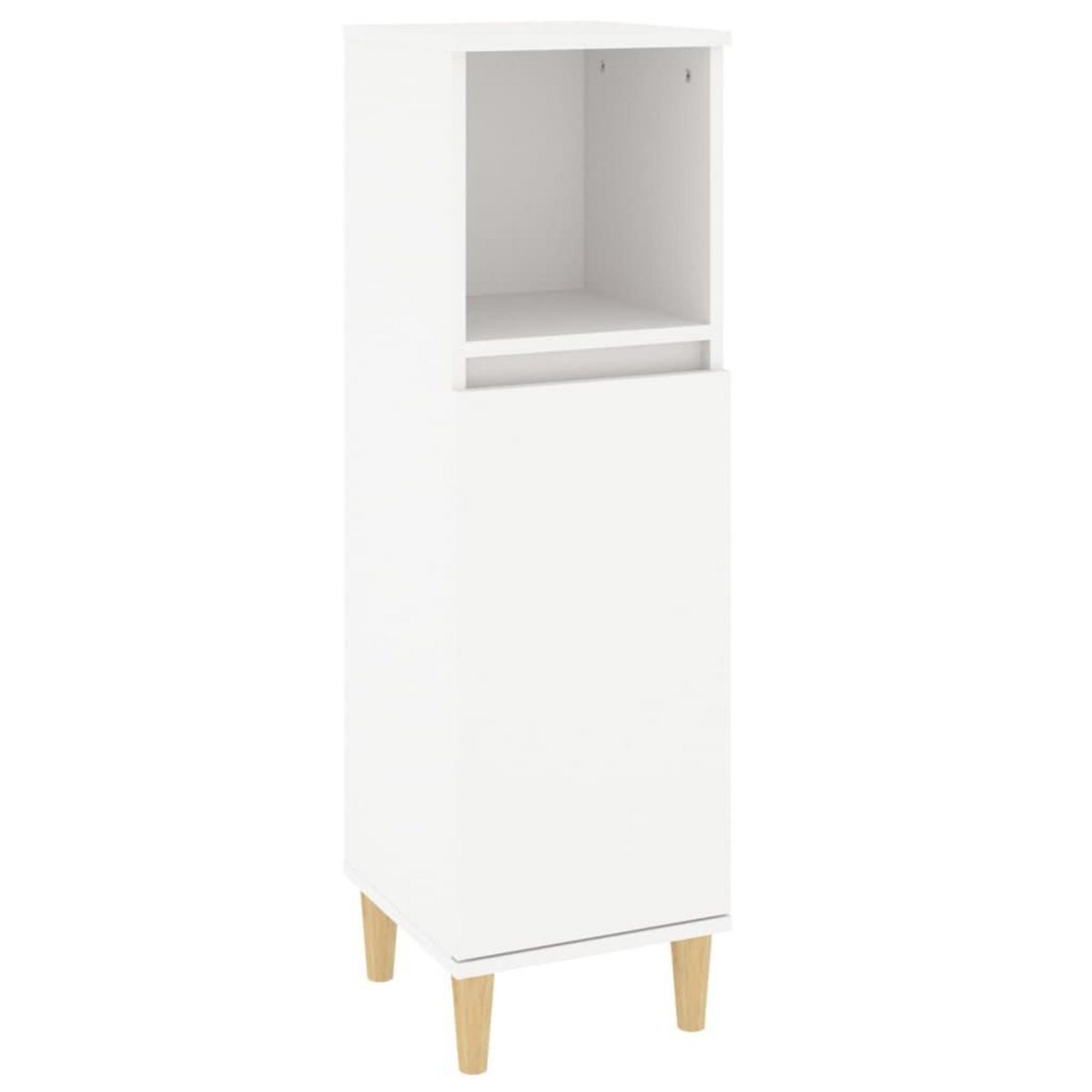 VIDAXL Armoire de salle de bain blanc 30x30x100 cm bois d'ingenierie