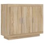 Voir la diapositive 2 : VIDAXL Buffet Chene sonoma 92x35x75 cm Bois d'ingenierie