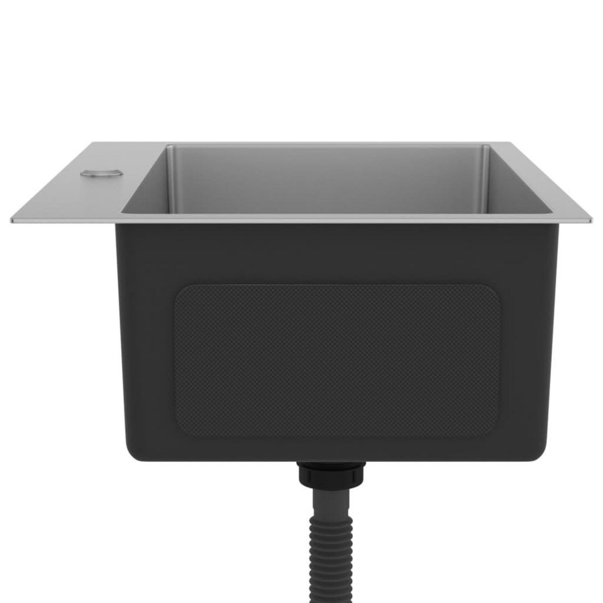 VIDAXL Evier de cuisine fait main Acier inoxydable