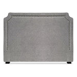 Paris Prix Tête de Lit  Design en Tissu  Selena  160cm Gris Chiné