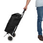 Voir la diapositive 2 : tectake Chariot de courses à roulettes pliable noir