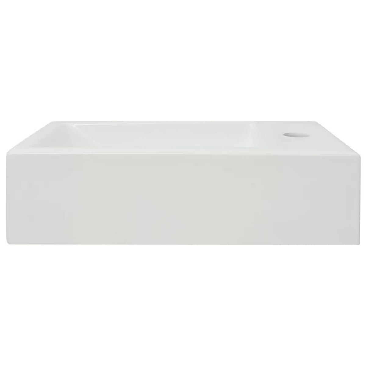 VIDAXL Vasque + trou de robinet Ceramique Blanc 46 x 25,5 x 12 cm