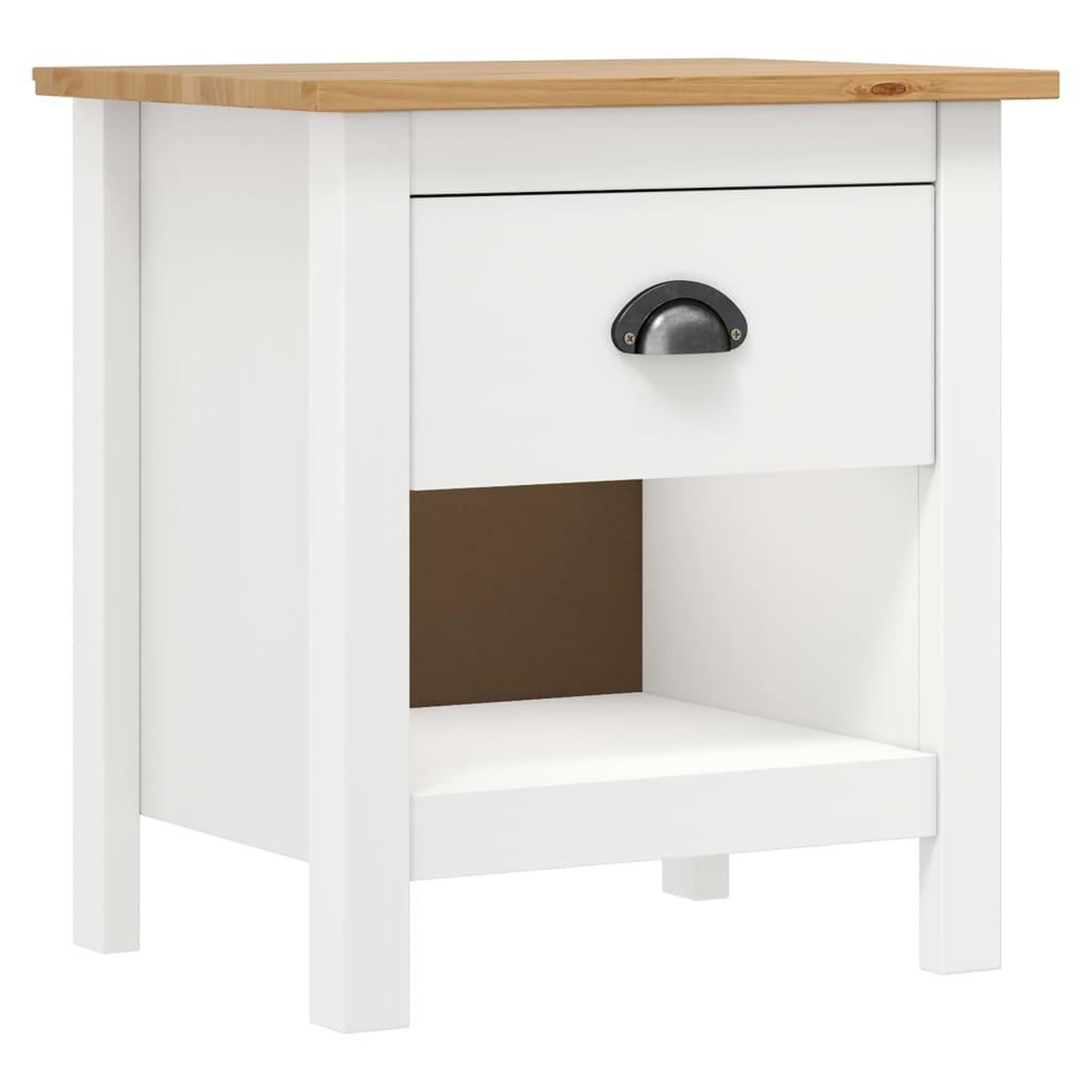 Voir la diapositive 2 : VIDAXL Tables de chevet 2 pcs Hill 46x35x49,5 cm Bois de pin solide