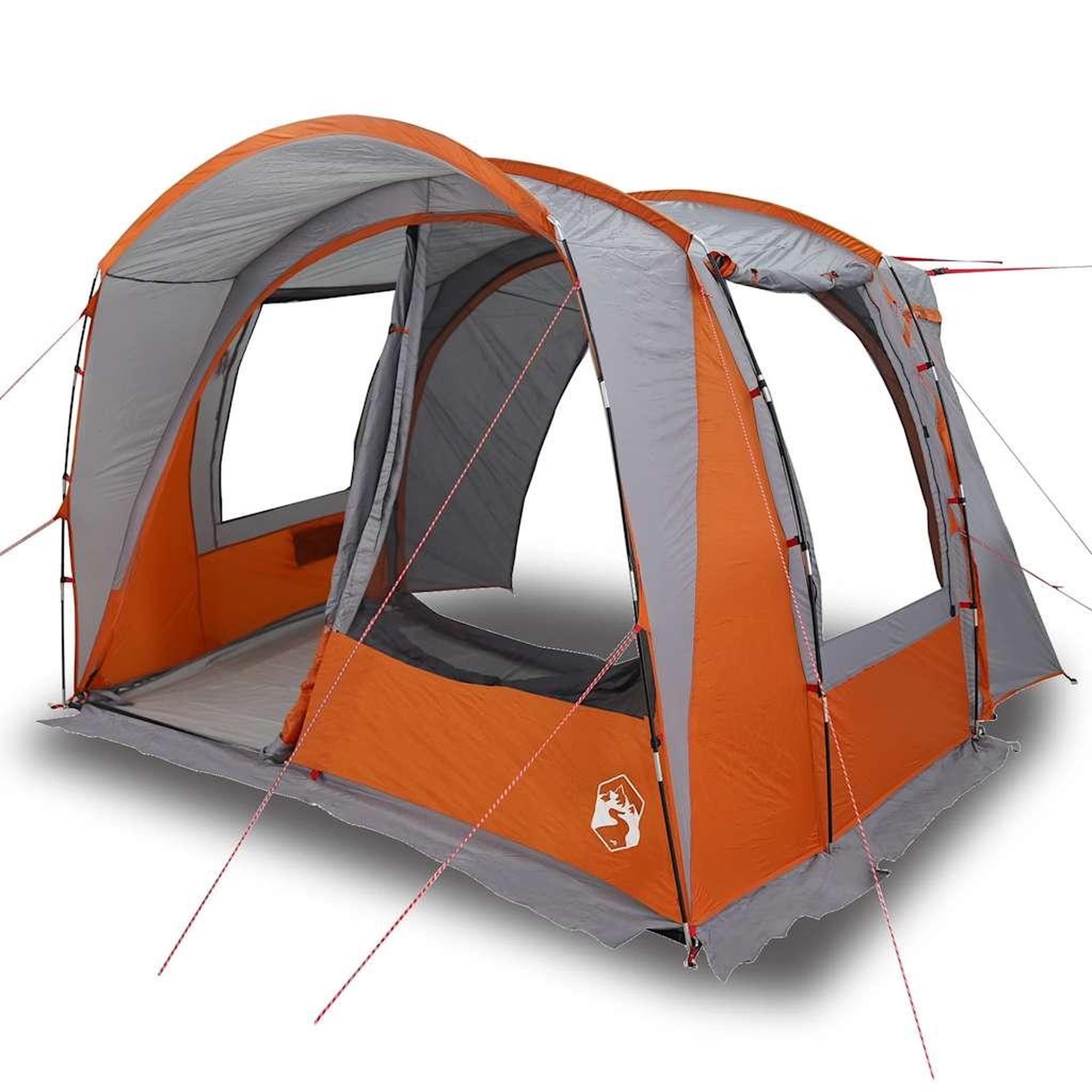 Voir la diapositive 2 : VIDAXL Tente de voiture 4 personnes gris et orange impermeable