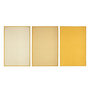 Voir la diapositive 1 : ATMOSPHERA Lot de 3 Torchons  Imprimé  45x70cm Ocre