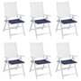 Voir la diapositive 5 : VIDAXL Coussins de palette lot de 6 bleu marine 50x50x3cm tissu oxford