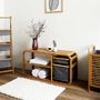Voir la diapositive 5 : Paris Prix Banc avec Rangements  Bambou  94cm Naturel