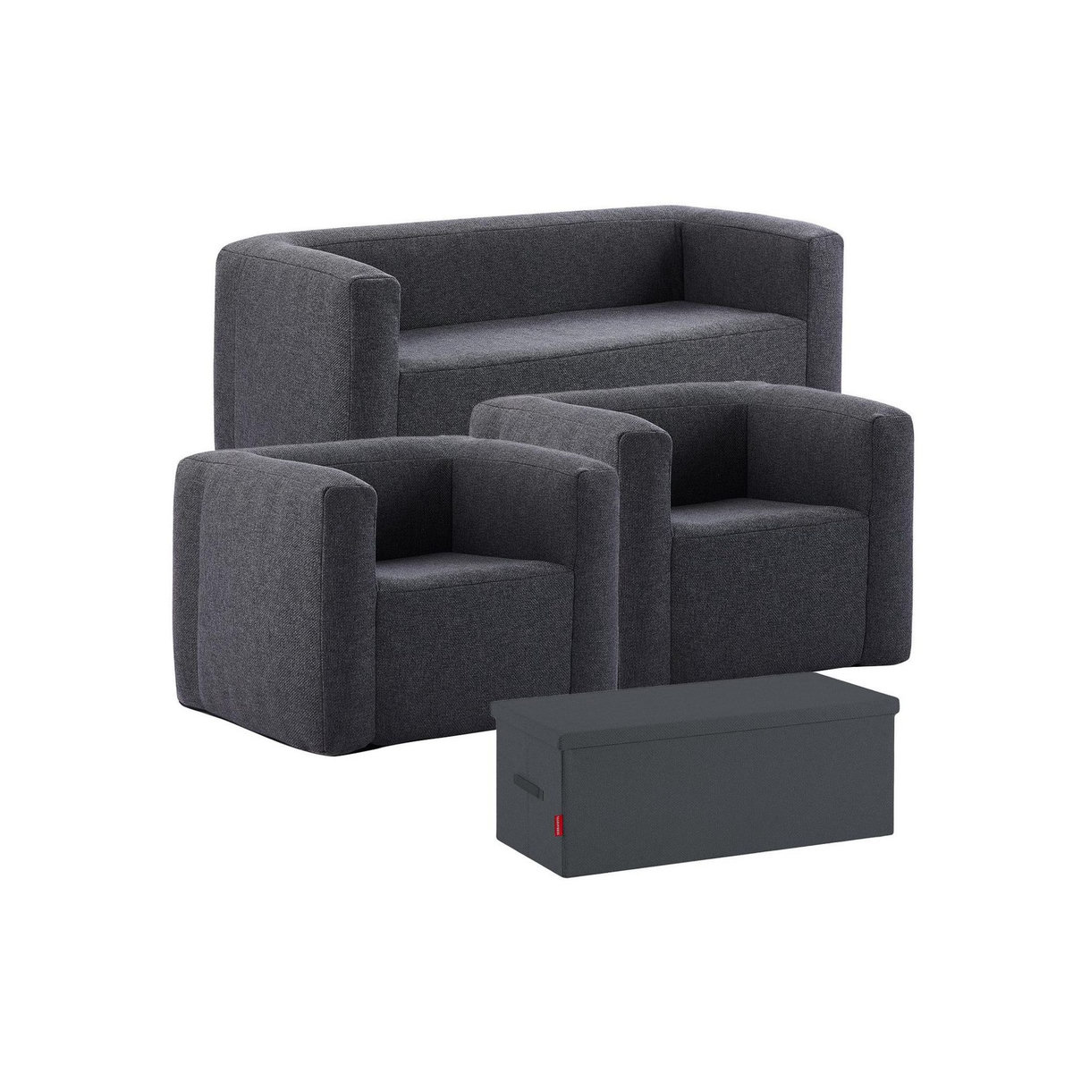 TERRACOTTA Salon gonflable 5 places - Terracotta - Intérieur et extérieur - Gris foncé