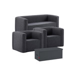 TERRACOTTA Salon gonflable 5 places - Terracotta - Intérieur et extérieur - Gris foncé