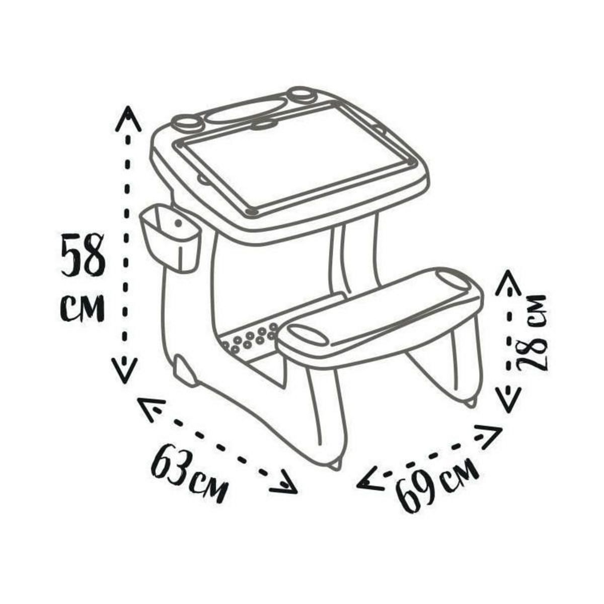 SMOBY Smoby - Bureau Petit Ecolier - 80 Accessoires Inclus - Des 3 ans