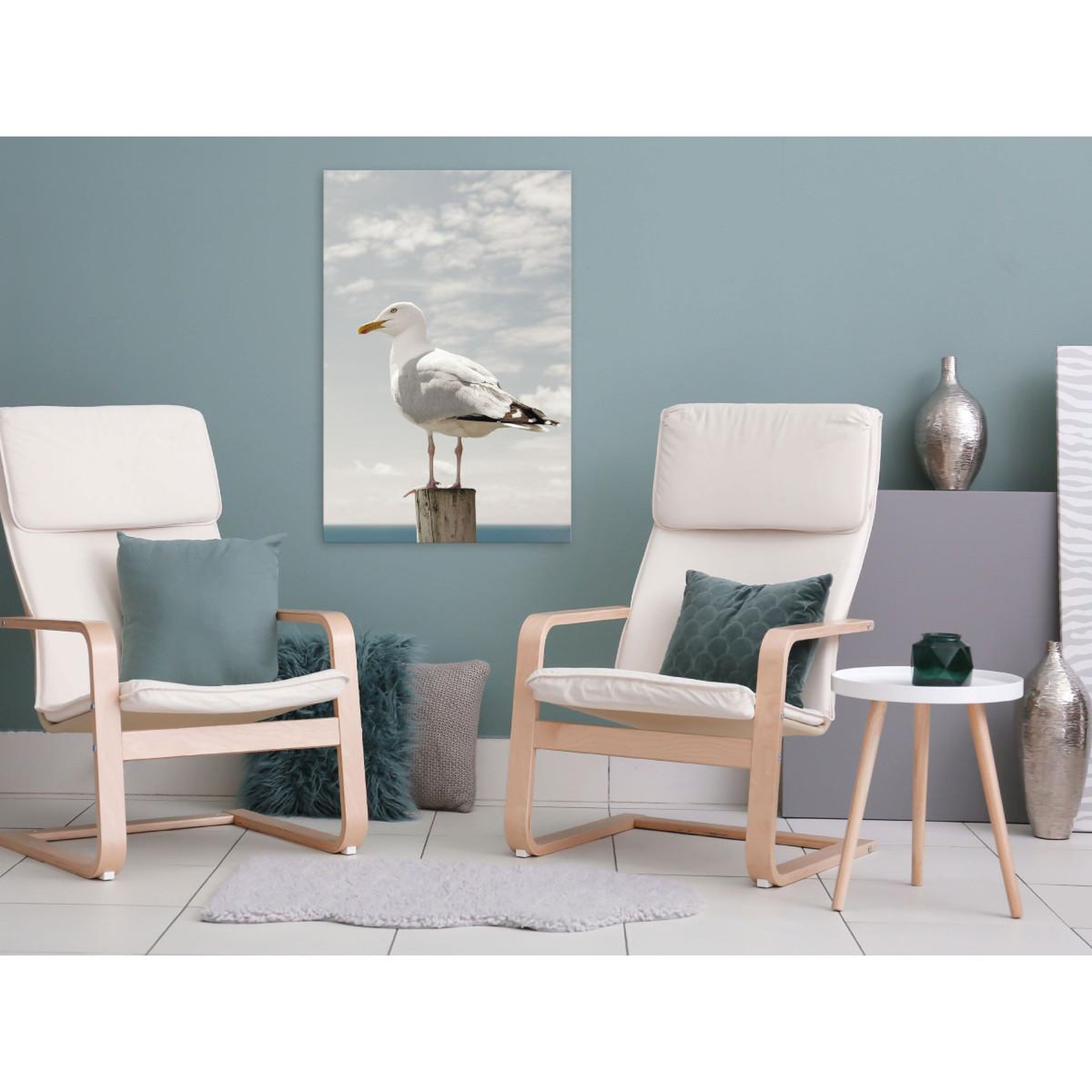 Voir la diapositive 2 : Paris Prix Tableau Imprimé  Seagull