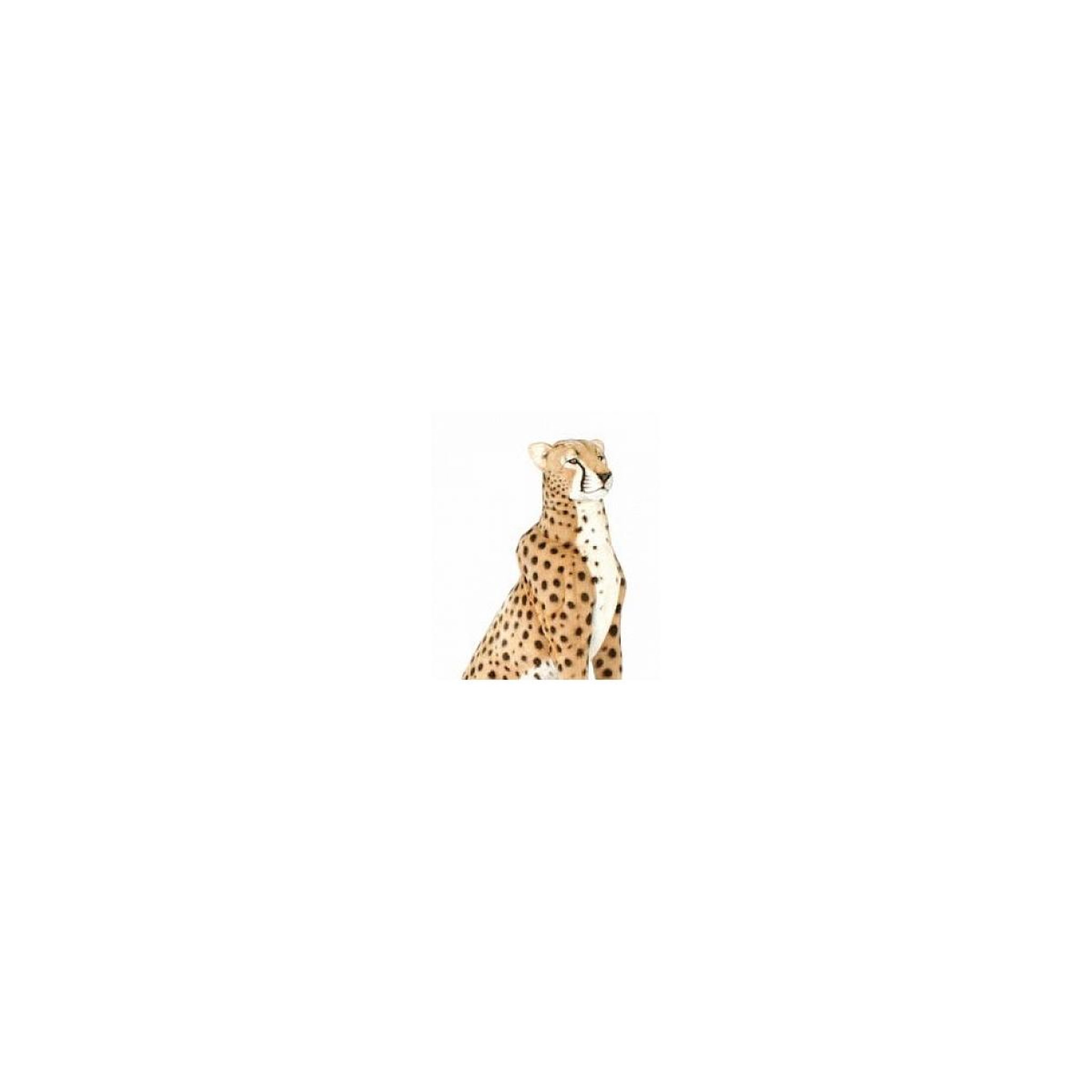 Voir la diapositive 2 : Hansa Hansa peluche Geante Guepard Assis 110 cm H et 75 cm L