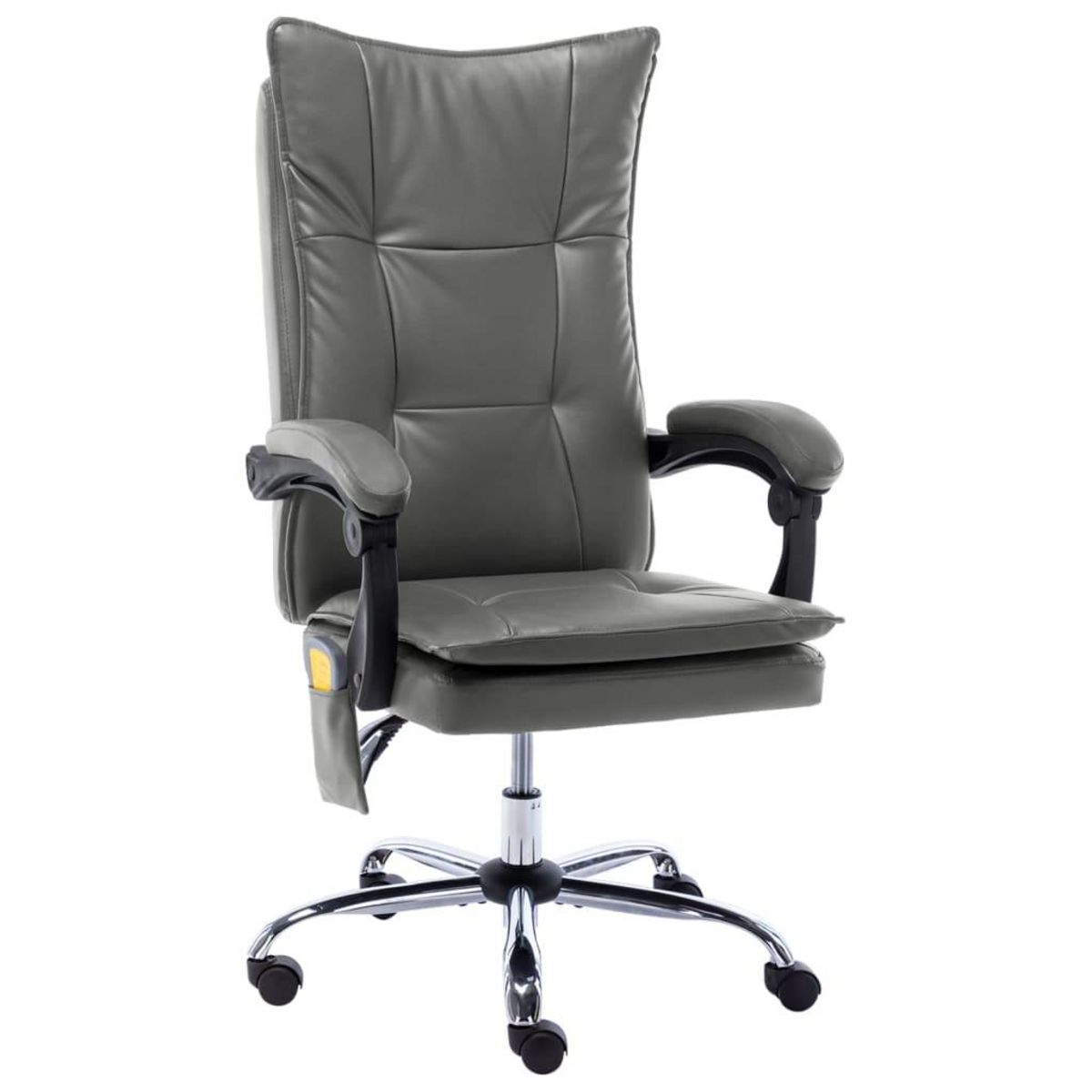 VIDAXL Chaise de bureau de massage Anthracite Similicuir