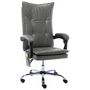 Voir la diapositive 1 : VIDAXL Chaise de bureau de massage Anthracite Similicuir