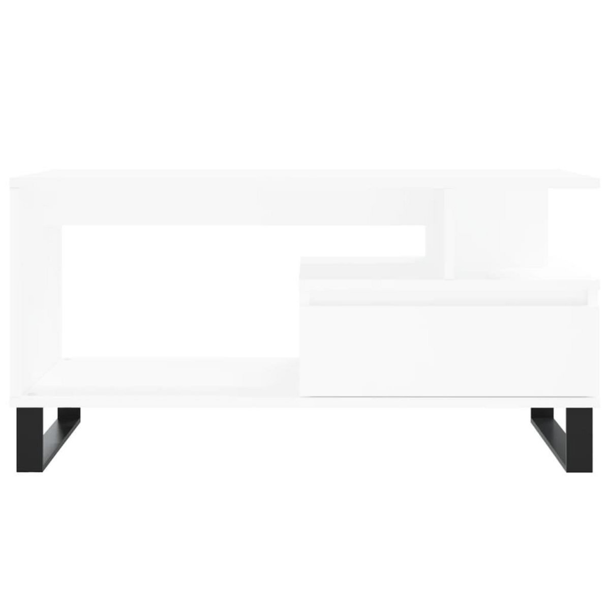 VIDAXL Table basse Blanc 90x49x45 cm Bois d'ingenierie