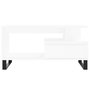 Voir la diapositive 5 : VIDAXL Table basse Blanc 90x49x45 cm Bois d'ingenierie