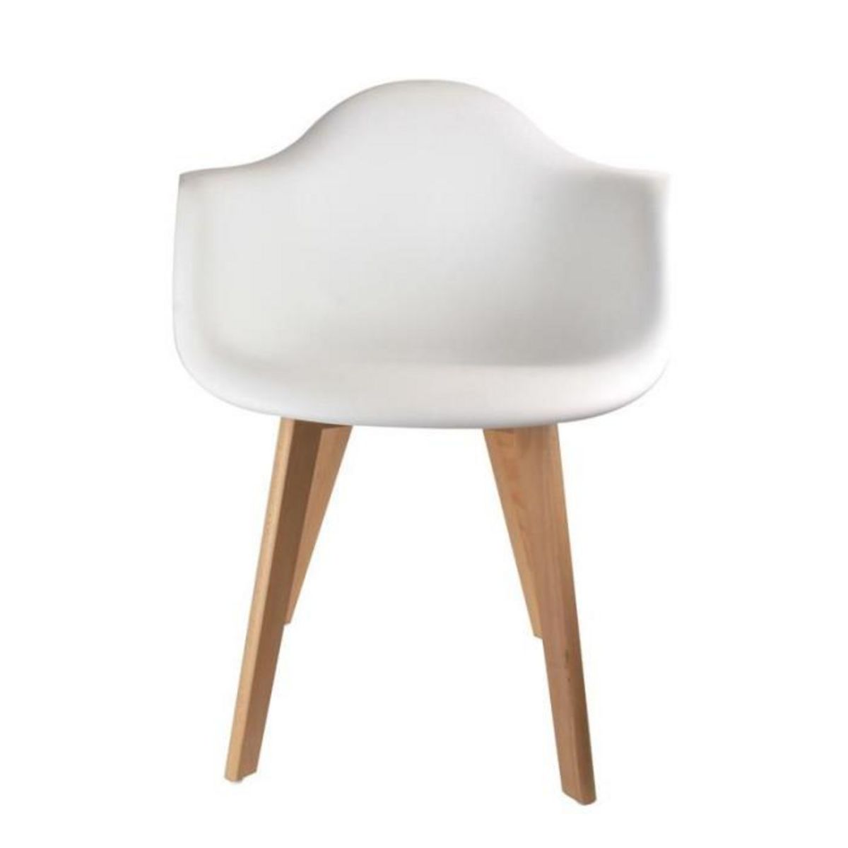 Paris Prix Lot de 2 Chaises Scandinave Enfant  Coque  42cm Blanc