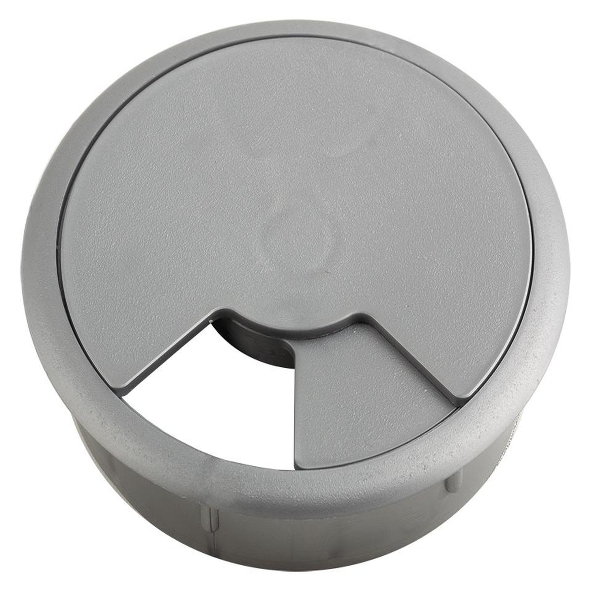 CENTRALE BRICO Passe-câble plastique 80mm argenté