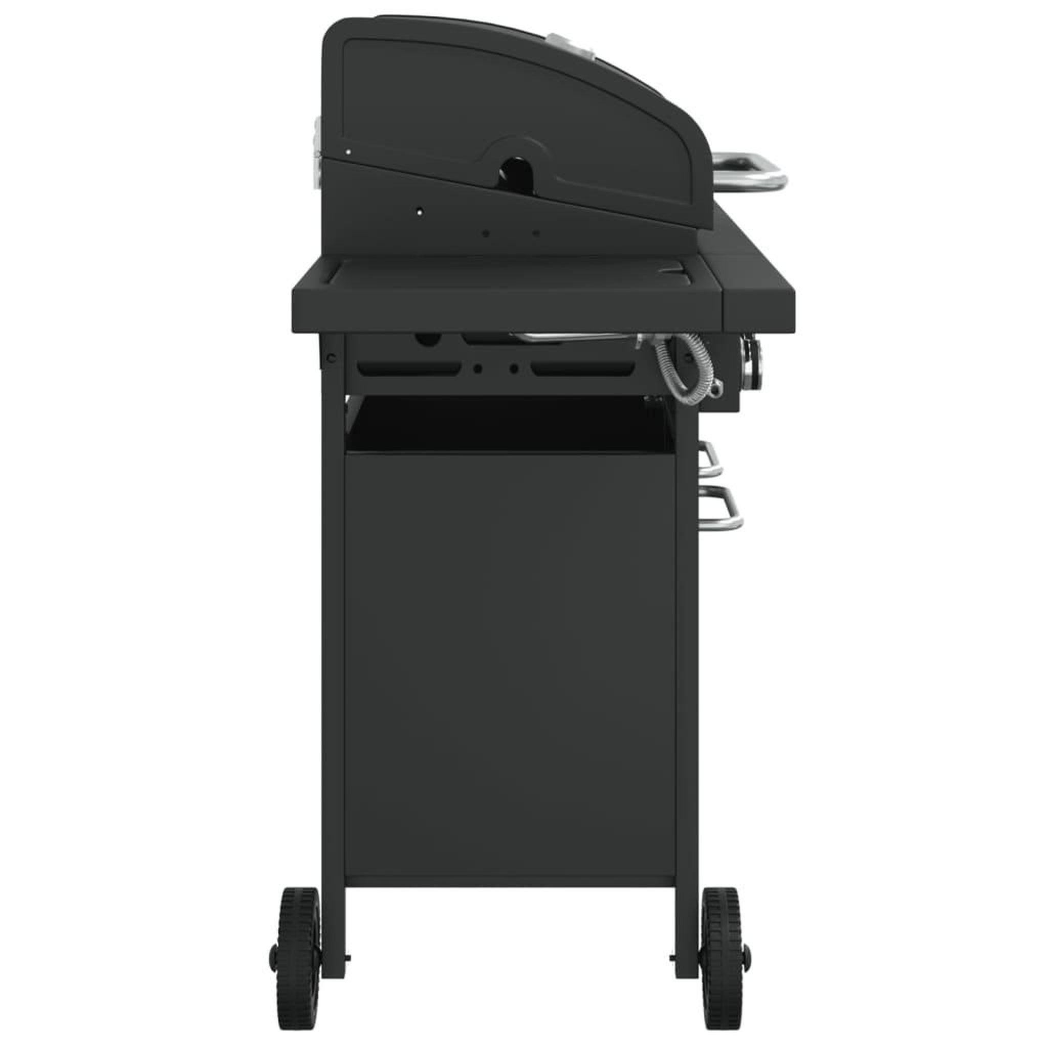 Voir la diapositive 4 : VIDAXL Barbecue gril a gaz avec 5 bruleurs noir acier enduit de poudre
