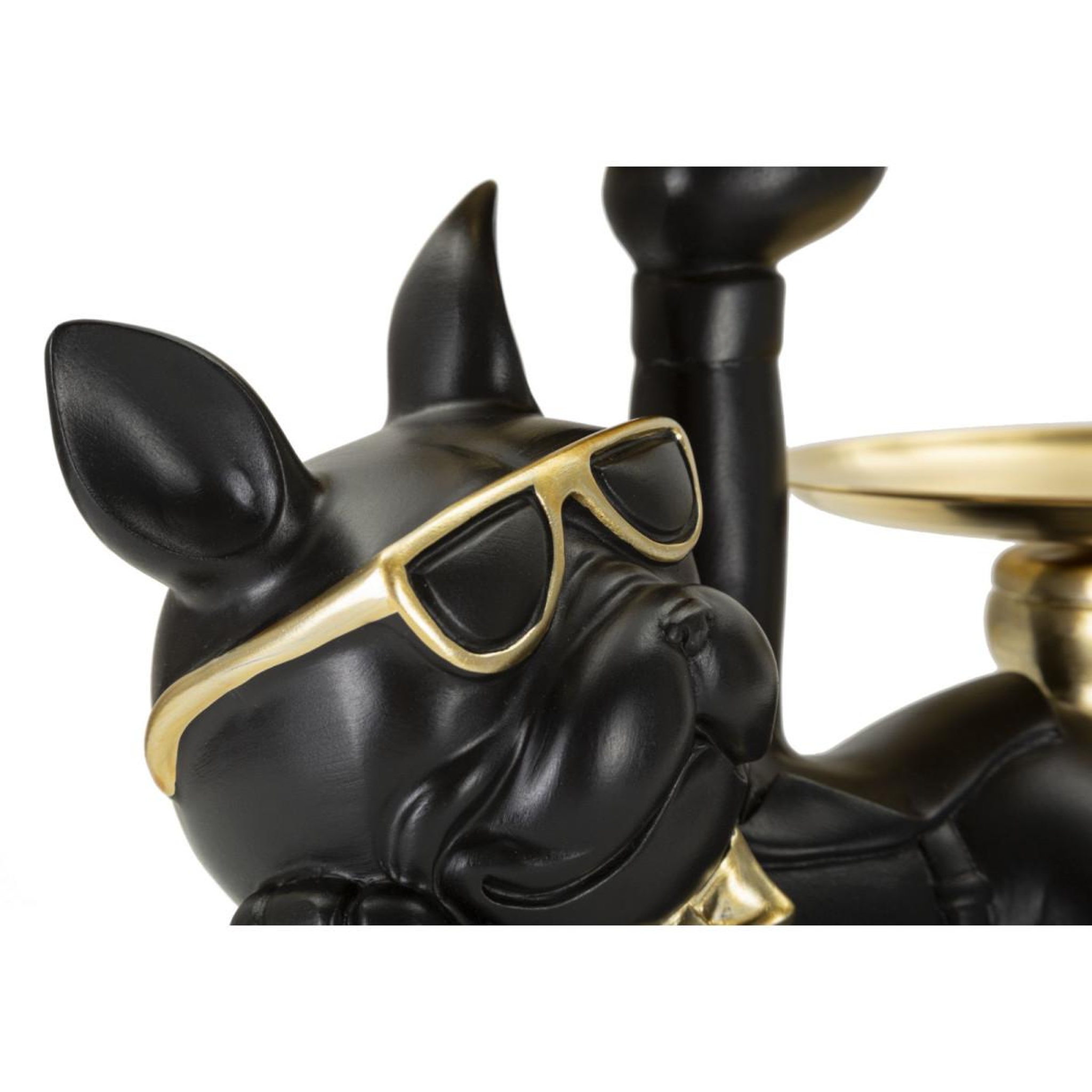 Voir la diapositive 5 : Paris Prix Vide-Poche Statuette Chien  Dog Rover  23cm Noir